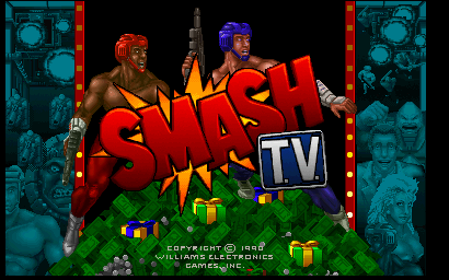 Smash T.V. (rev 8.00) Title Screen